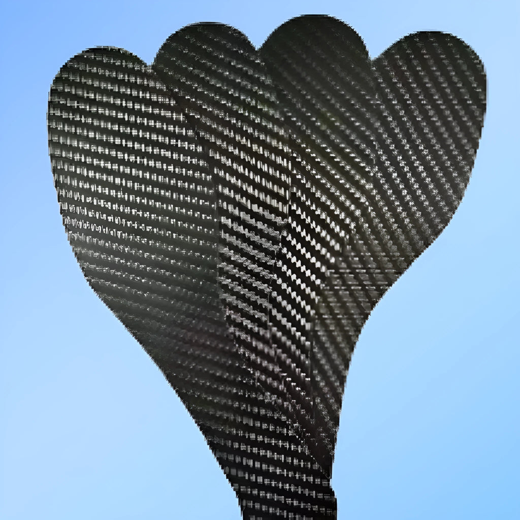 Black carbon fiber running shoe insoles showing full palm design and textured surface