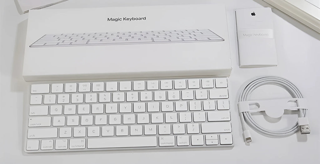 Apple Bluetooth Wireless Keyboard G6 white ultra-thin metal multimedia keyboard