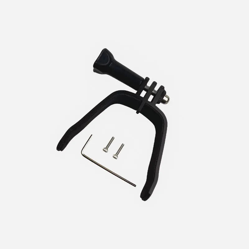 3D-printed hard plastic action camera expansion bracket with soft sponge layer for drone mounting