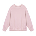 Men's loose fit long sleeve twill Jacquard sweater in solid colours on a hanger.