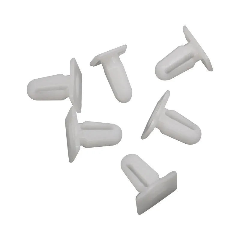 Set of 60 PA66 plastic automobile interior trim panel clips in D318 style.