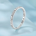 Silver Moss Password I Love You ring with oxidised black finish showing simple bracelet design