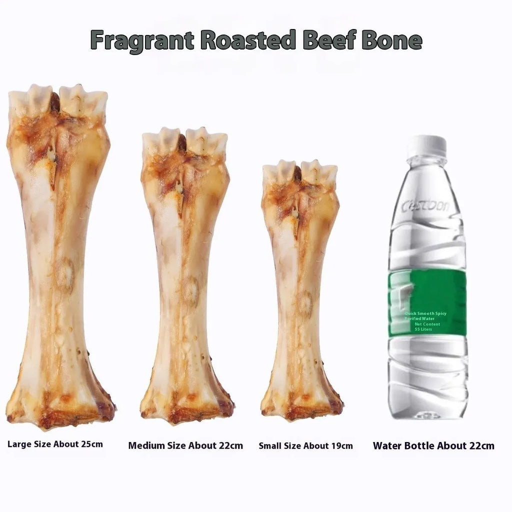 Roasted ox bone flavour molar rod chew for puppies in three sizes for teething and dental care