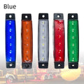 Trailer side warning lights in five colours for vehicle modification with PVC construction