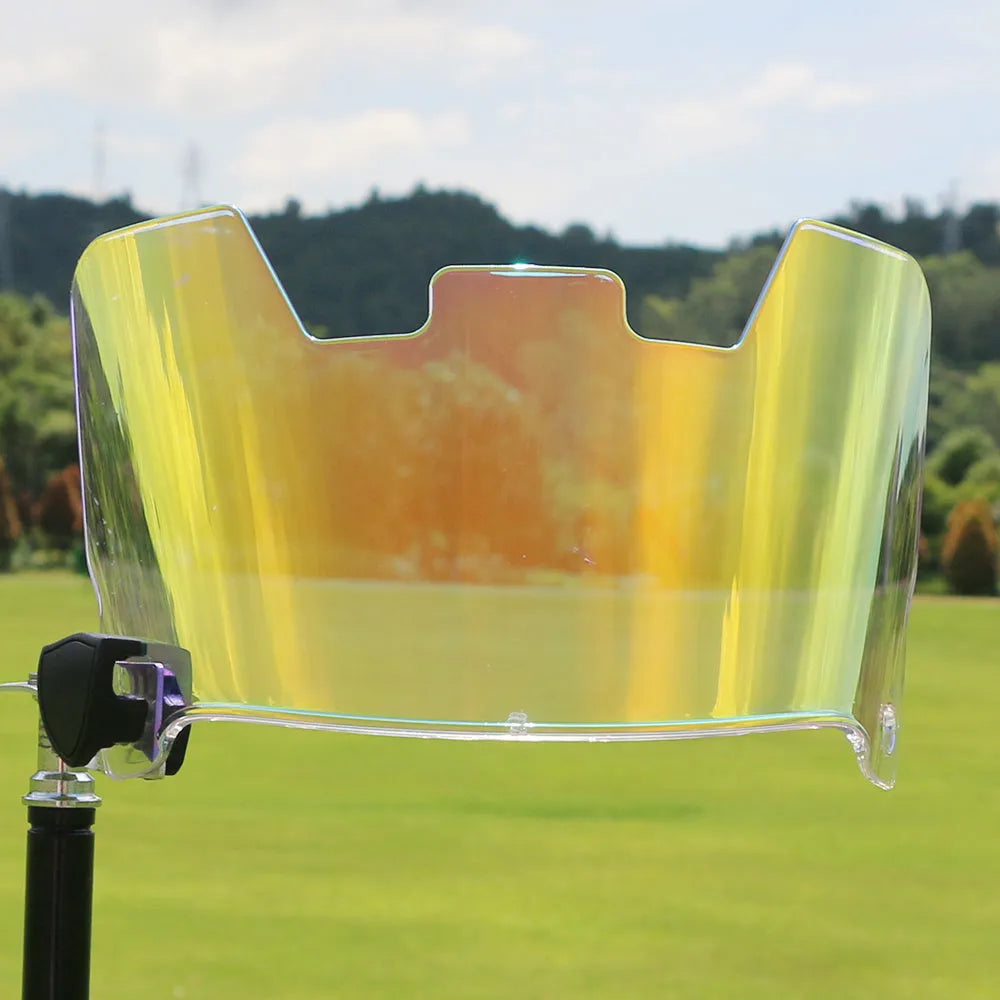 American style multicolor rugby helmet goggles showing tool-free attachment system