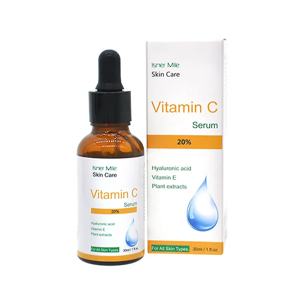 30ml glass bottle of Vitamin C undiluted skin care essence for brightening and hydration