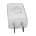 White USB charger with CE and FCC certification markings for mobile phones