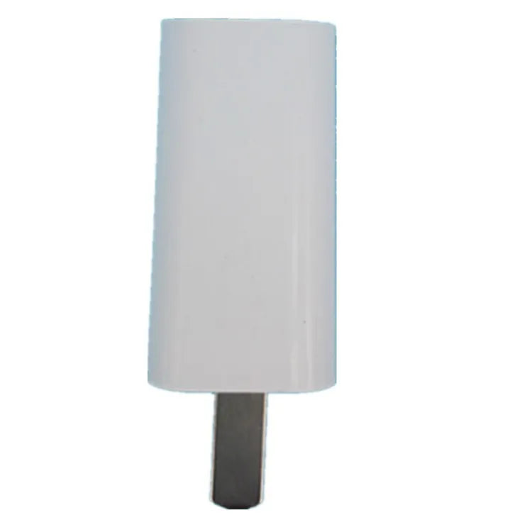 White USB charger with CE and FCC certification markings for mobile phones