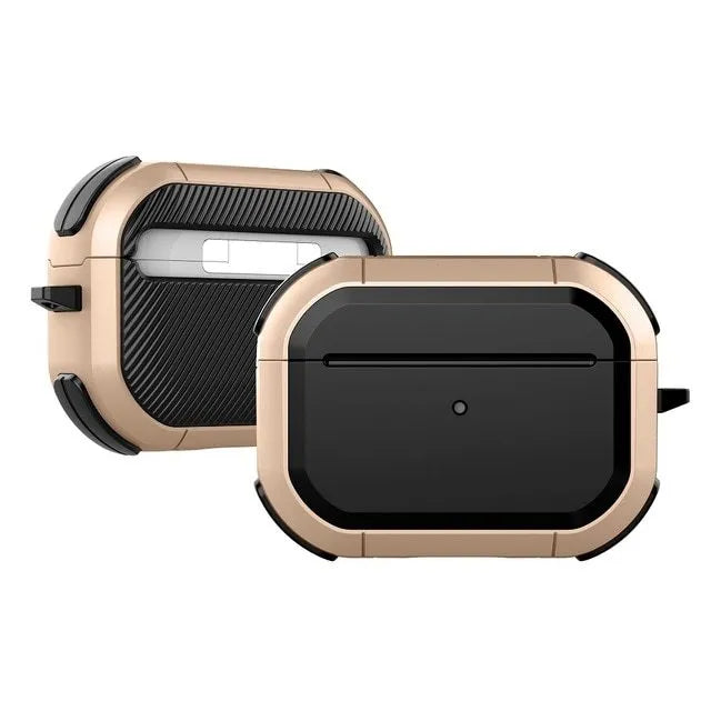 AirPods protective shell case in multiple colours showing TPU and PC construction with anti-drop design
