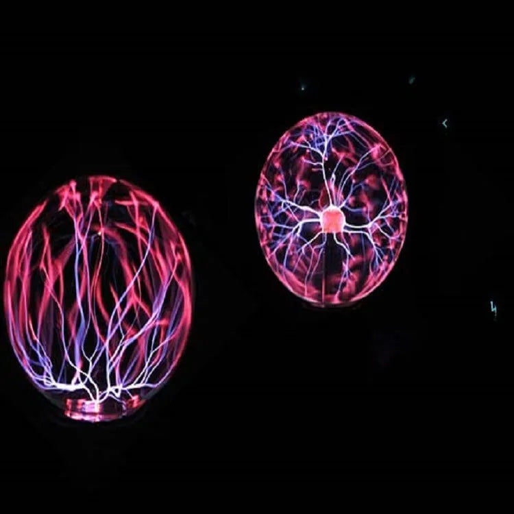 Colourful anti-radiation magic ball light with 7.62cm glass sphere on ABS base