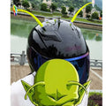 Yellow sunflower silicone helmet decoration with brown centre on suction cup base