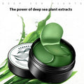 Pack of 60 seaweed collagen essence sheet eye masks for moisturising.