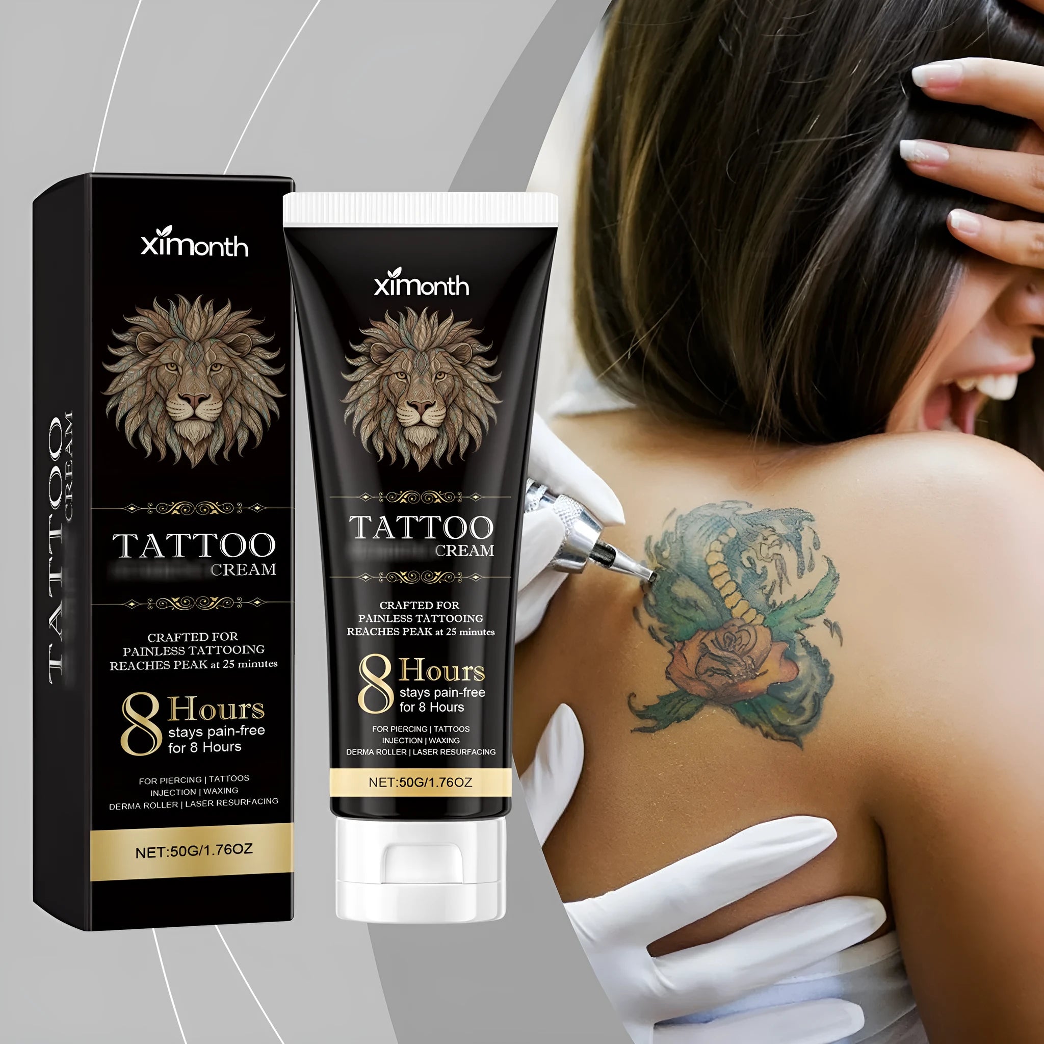 50g nourishing moisturizing skin tattoo neck cream with honey and chamomile