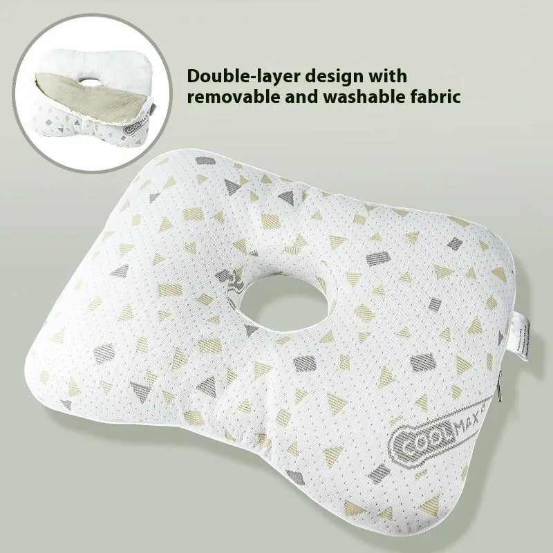 Beauty salon single hole ear pillow with polyester fibre filling in new Chinese style, 39cm by 28cm dimensions