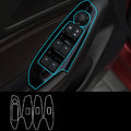 TPU protective films for 14-19 car door control switch panels in multiple finishes