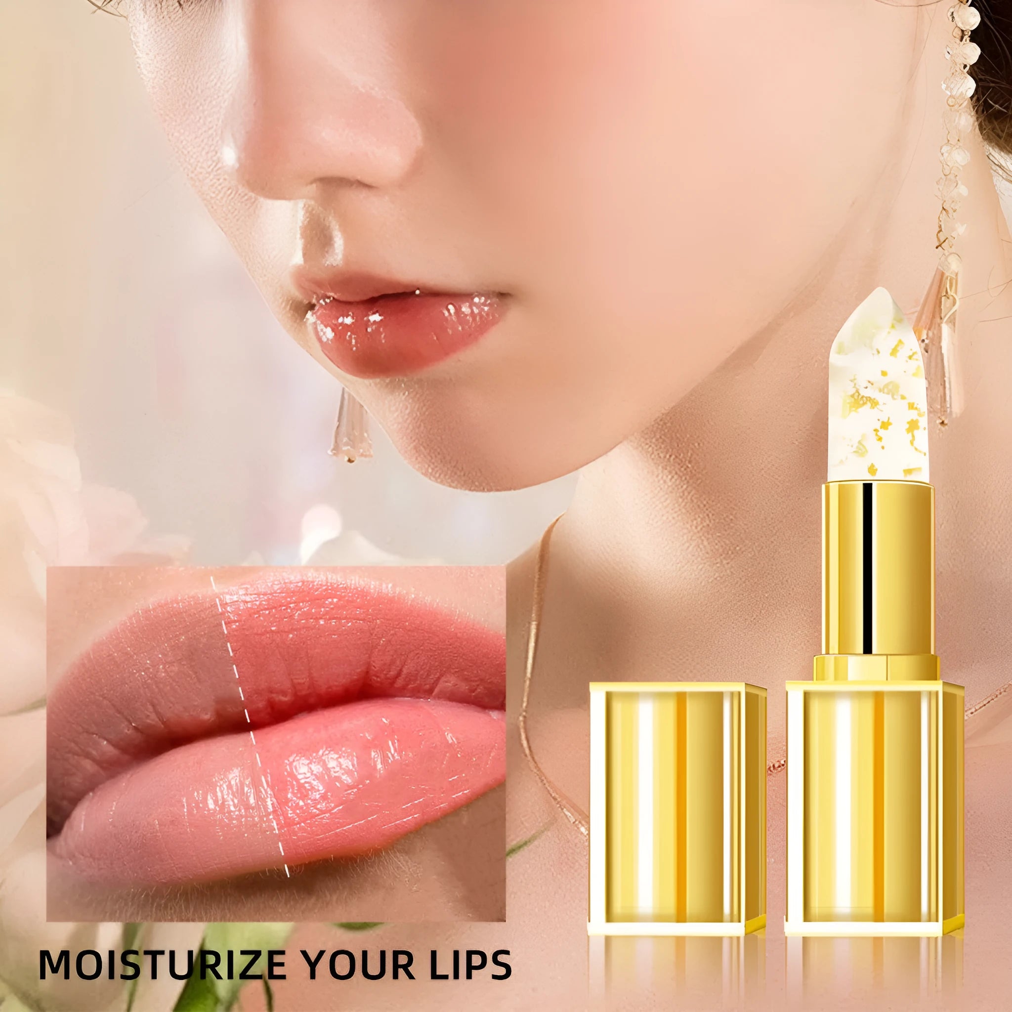 Anti-smudge gilding warm colour-changing lipstick in 3.5g stick