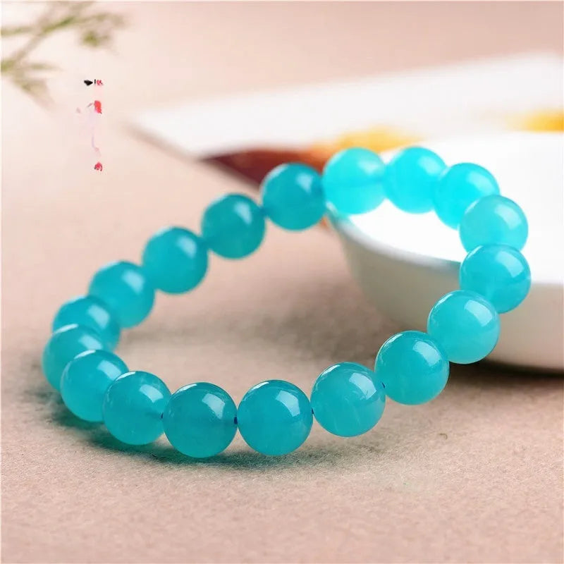 Grade 7A natural amazonite scattered beads in various sizes from 6mm to 13mm for DIY jewellery making