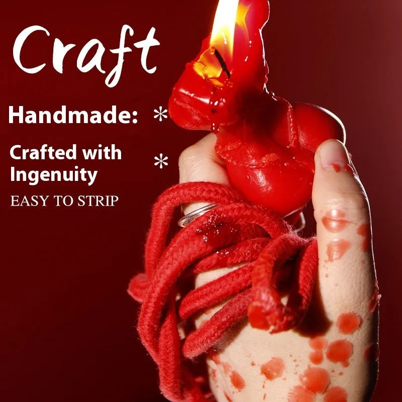 Low temperature soy wax candle in red, pink, or purple for adult sensory play.