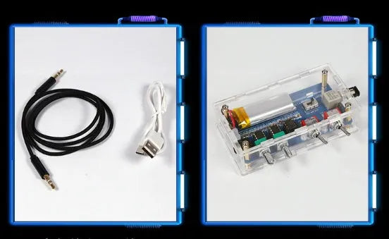 Music Tesla Coil Driver Board with controller, cables, and metal thimble for 20m arc generation.