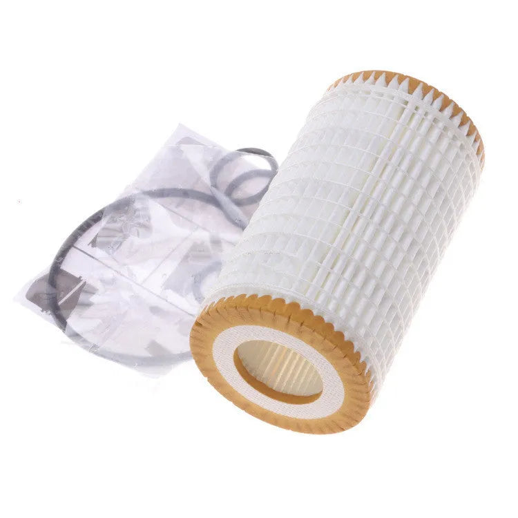 HU718 5X oil filter with wire wound polyester mesh element for lubricating oil systems