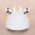 Plush fabric ski helmet decoration with colourful cartoon helmet design