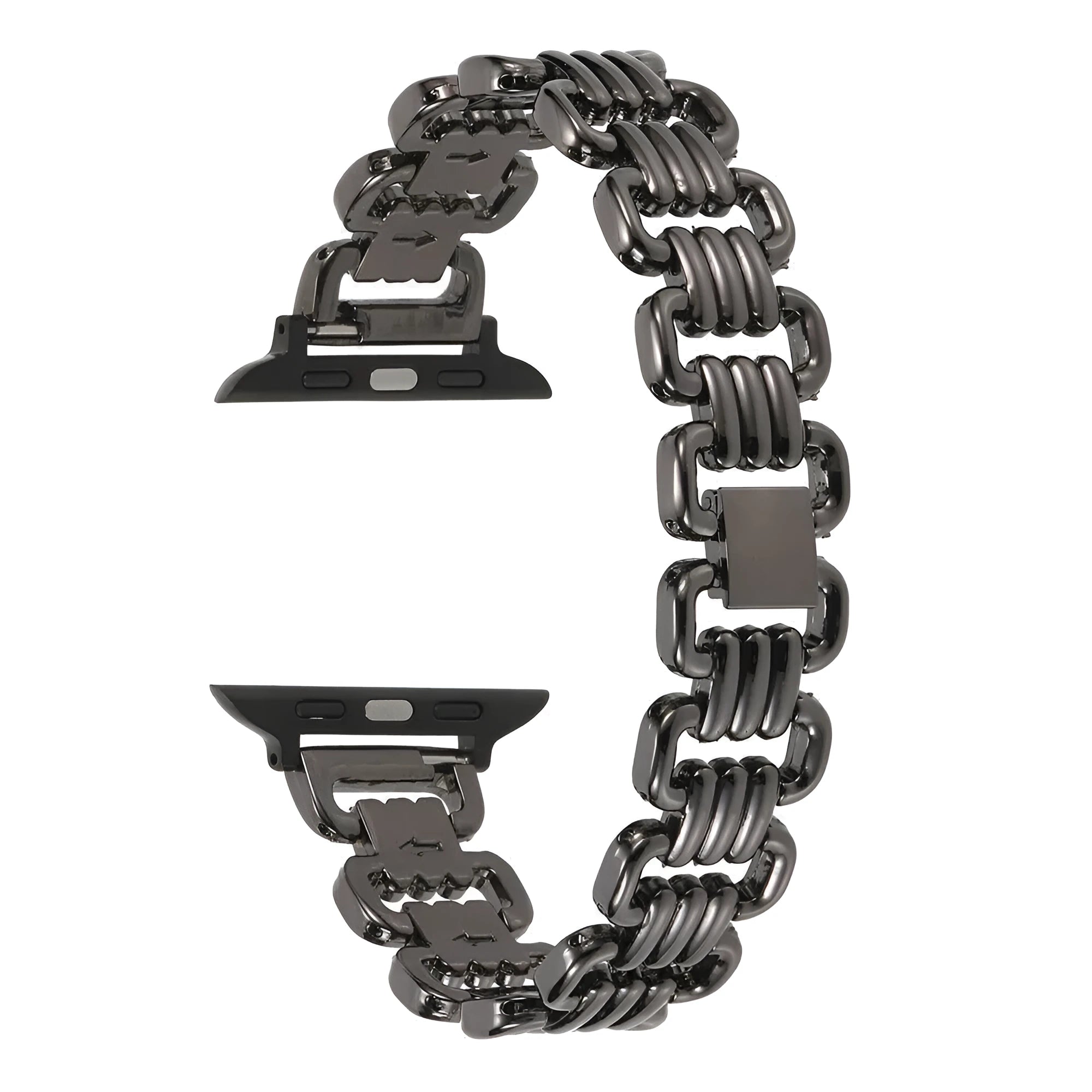 Alloy metal watch bracelet in silver, gold, black, rose gold, and starlight for Apple Watch 38mm to 49mm