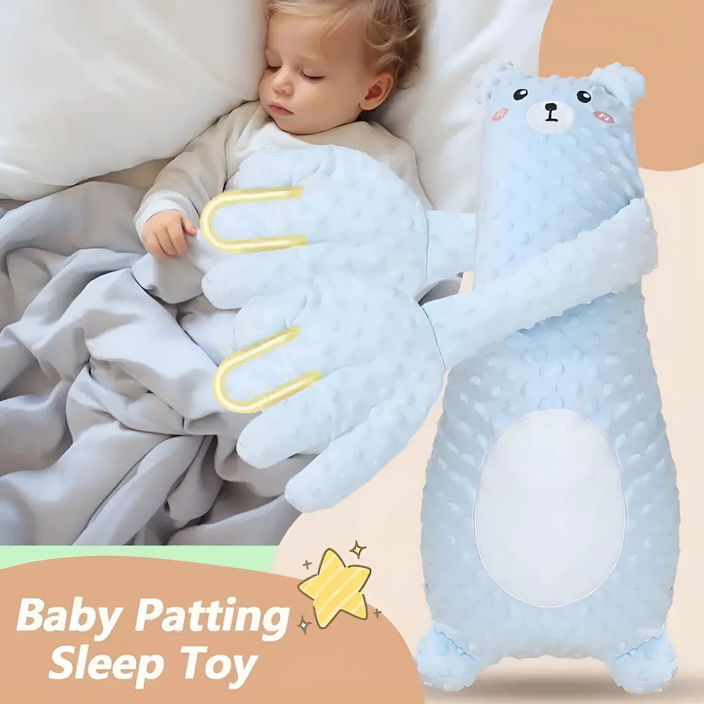 Infant exhaust pillow with remote control, plush cartoon design for baby sleep