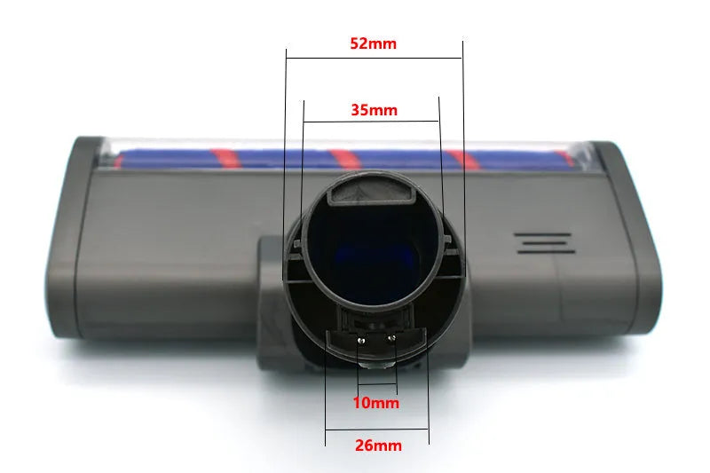 Dyson V7-V11 compatible electric floor brush head with soft velvet surface