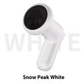 A pink, white and black handheld USB electric massager for neck, back and leg muscles.