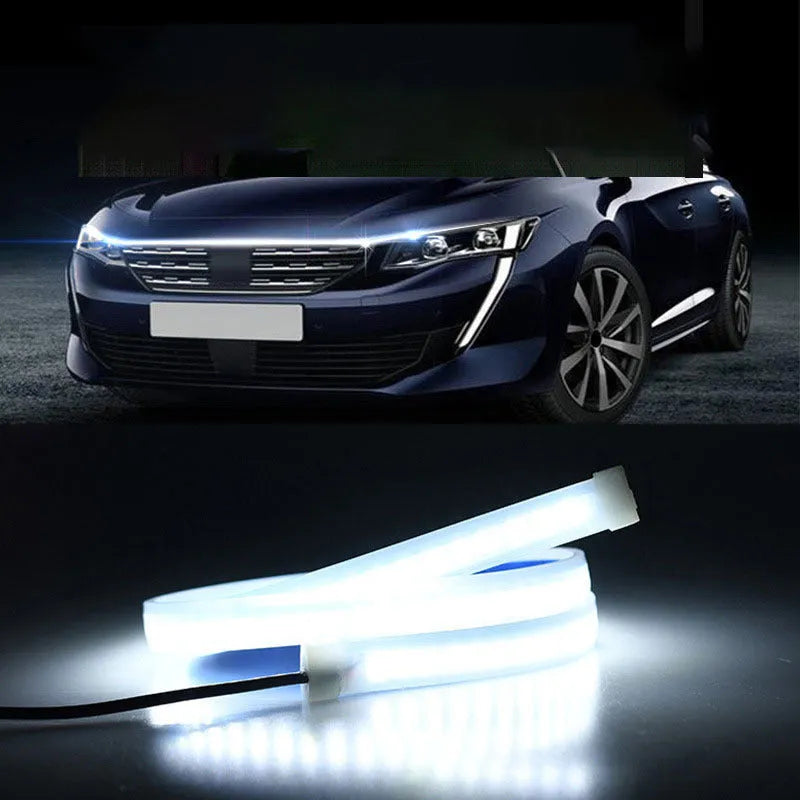 Automotive engine cover LED light strip kit for General Motors vehicles in 1.2m, 1.5m, or 1.8m lengths