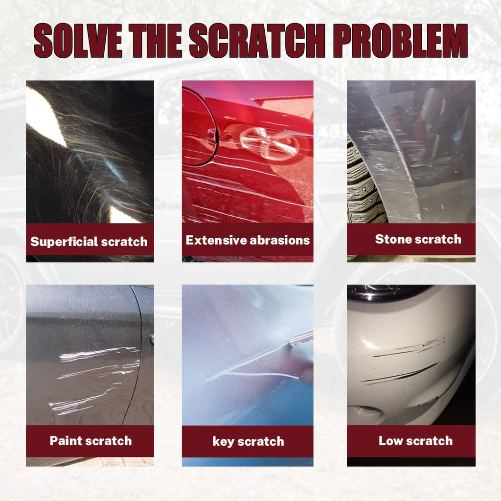 60ml tube of car scratch repair wax with applicator for automotive paint surfaces
