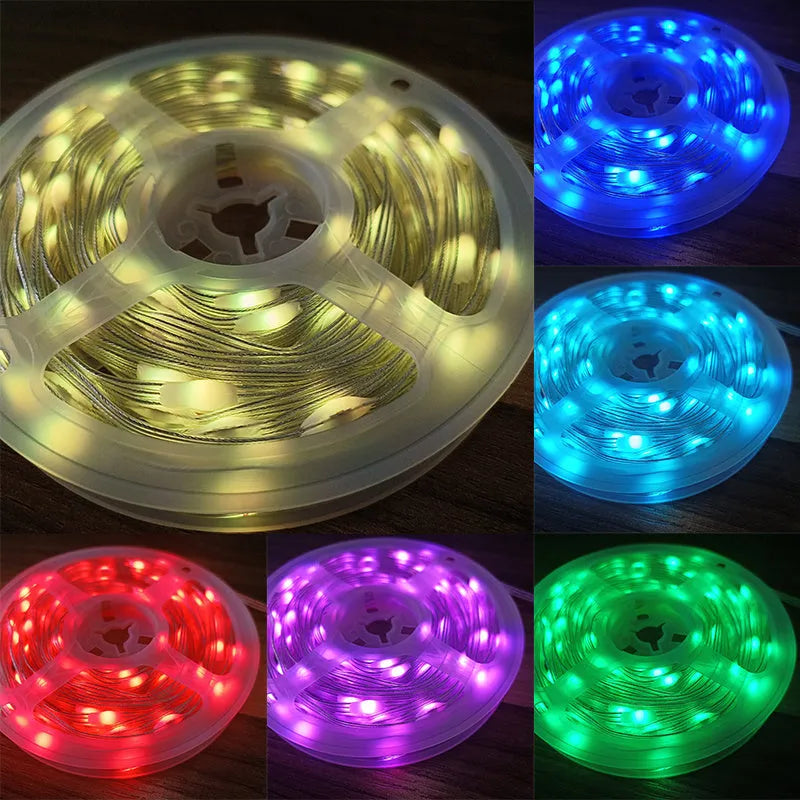 10 metre multi-colour LED party light string with 100 lights for festival decoration