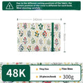 Feiluniao handmade watercolour notebook with decorative cover, 185mm long.