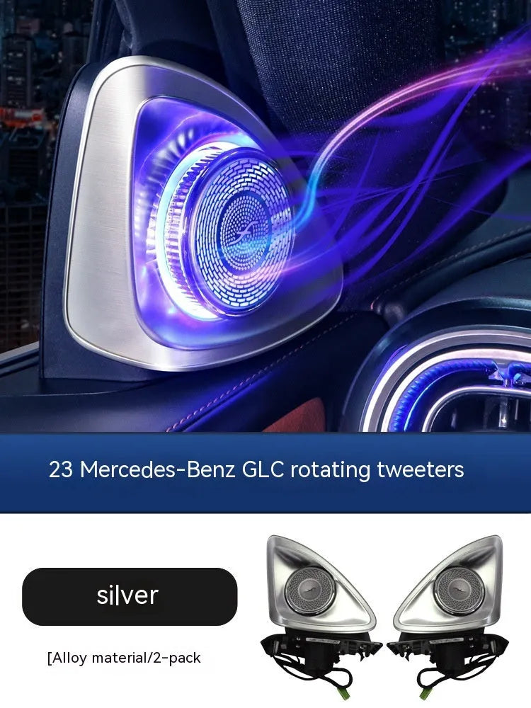 Burmester-style rotating tweeter car audio speakers for 2023 Mercedes-Benz GLC X254 model