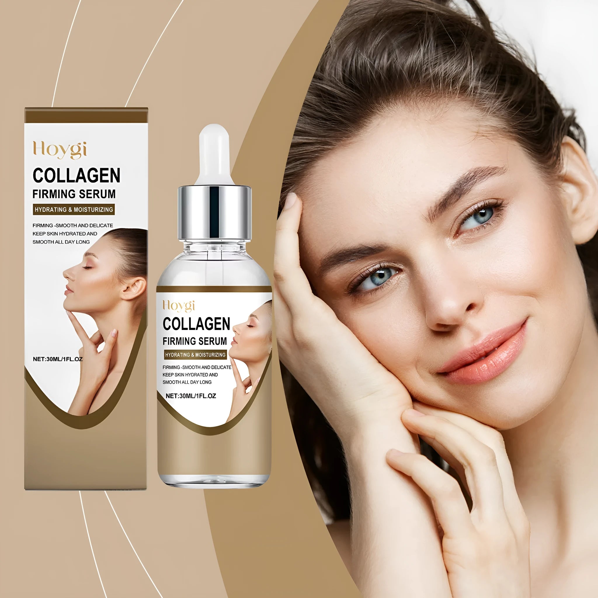 Collagen firming care solution 30ml serum in 2.8cm compact packaging