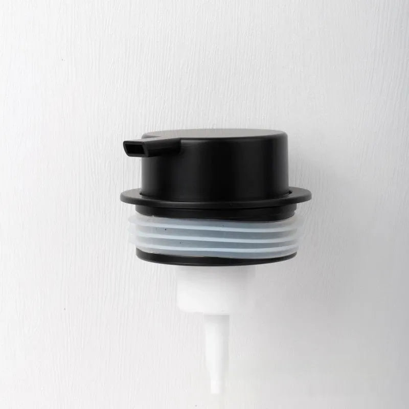ABS plastic foam pump for facial cleanser in various metallic and matte colours.
