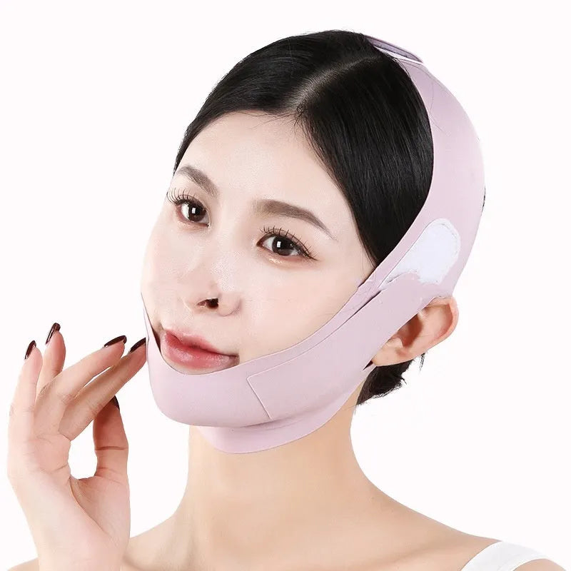 Small V face shaping mask with graphene 9.0 technology in purple and green colour options