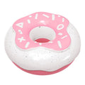 TPR molar cleaning donut dog toy in pink, chocolate, or yellow colours with squeaker