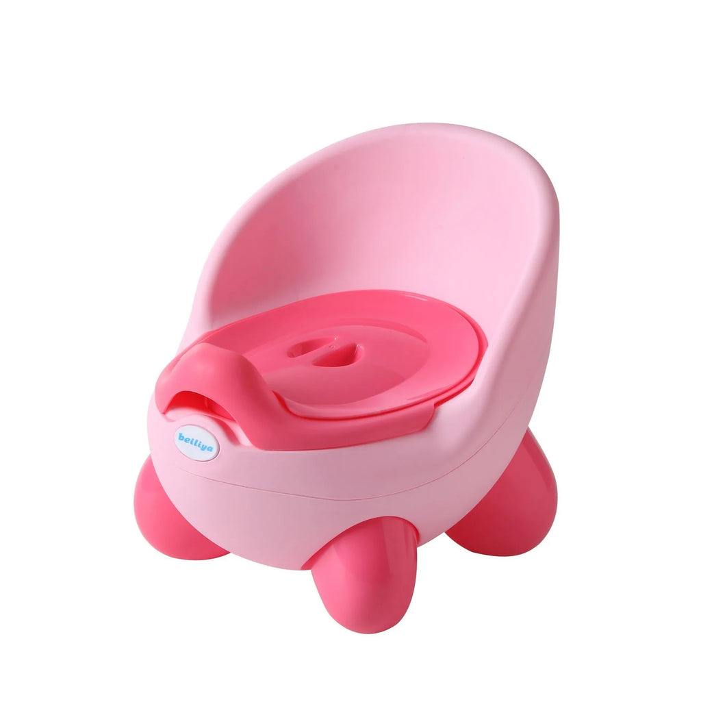 Dandan cartoon-style baby training toilet and stool in one of six available colours.