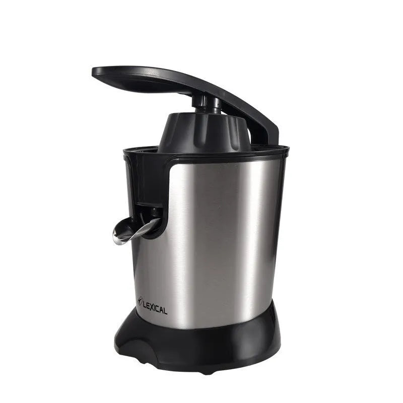 Stainless steel lemon and orange juicer machine with round feeding port