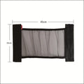 Durable polyester elastic storage net for a car boot, shown in 20x45cm size.