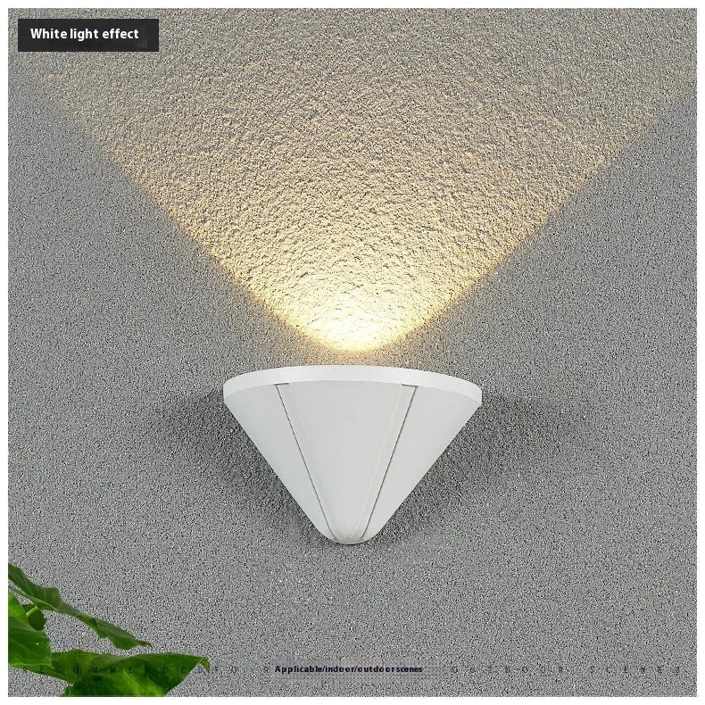 Black and white waterproof aluminium alloy LED courtyard lamp with bird's nest design