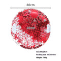 Outdoor creative printed PVC winter thick ski ring toy in red, blue, and snow mountain designs.