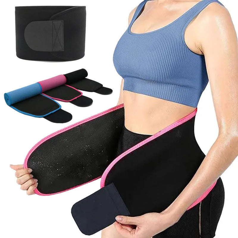 Neoprene lumbar support belt for running and fitness sports in black colour