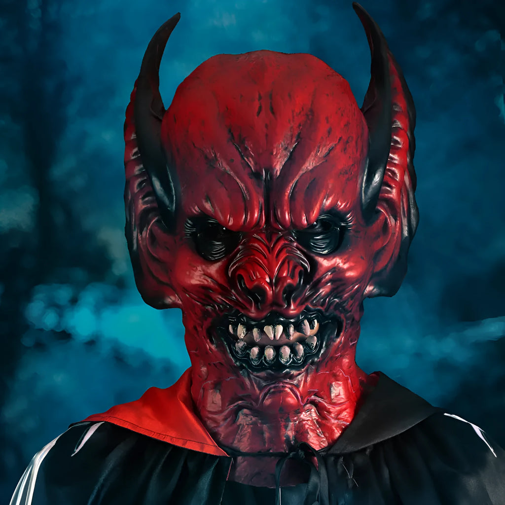 Red bat head cover party mask for Halloween Christmas horror dress up