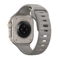 Fluoro rubber Apple Watch replacement strap with T buckle in multiple colour options.
