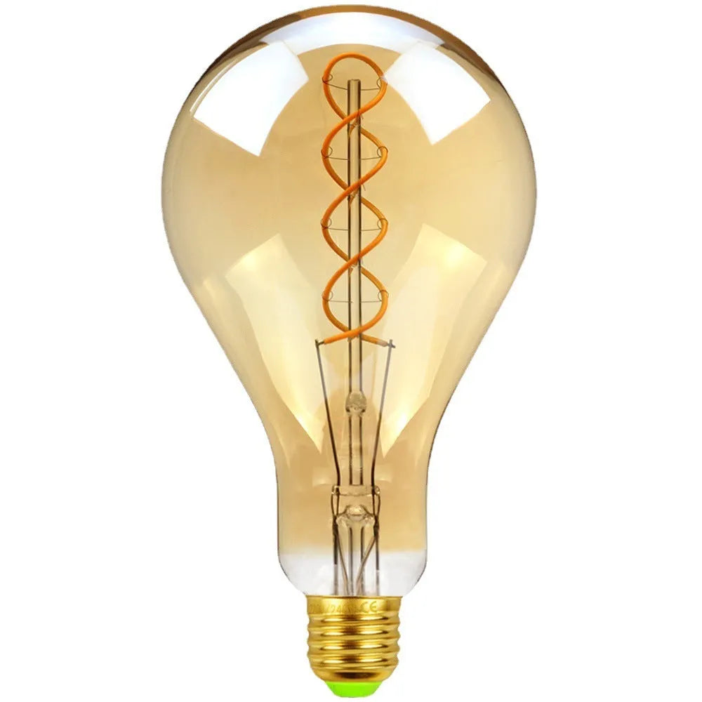 Double helix golden LED soft light strip measuring 110mm by 200mm.