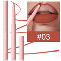 Velvet matte lip liner pencil in 12 colour shades for precise lip definition