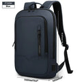 Men's lightweight polyester laptop backpack with USB charging port in multiple colour options