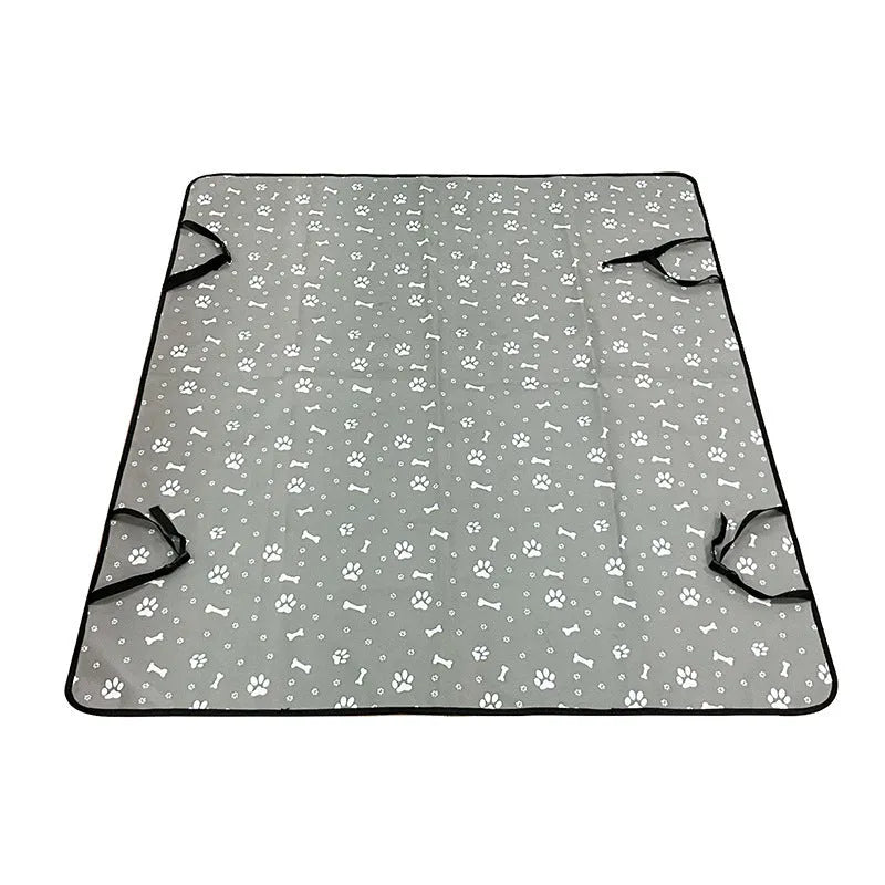 Water resistant car pet mat for rear seat dog protection in various colours and patterns